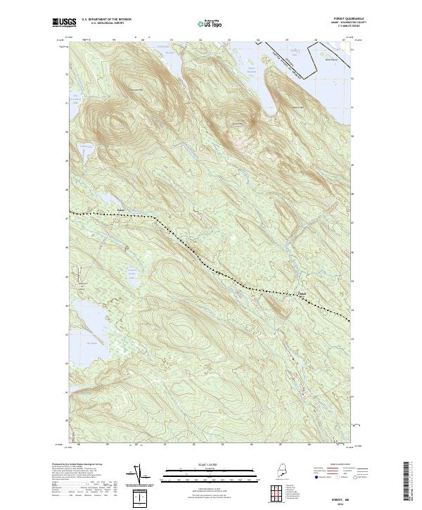 Forest topographic map thumbnail