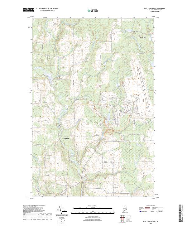 Fort Fairfield NW topographic map thumbnail
