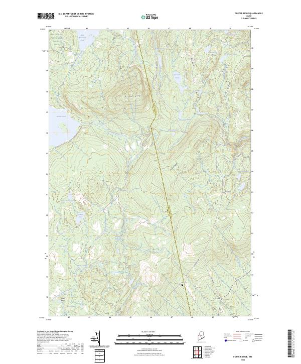 Foster Ridge topographic map thumbnail