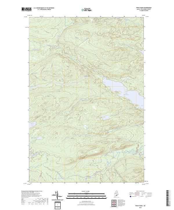 Frost Pond topographic map thumbnail
