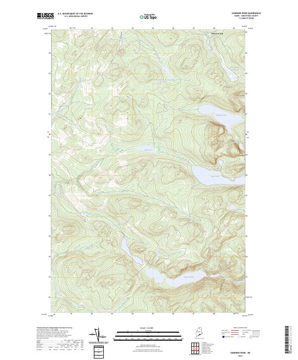 Gardner Pond topographic map thumbnail