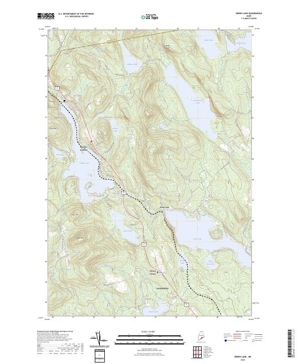 Green Lake topographic map thumbnail