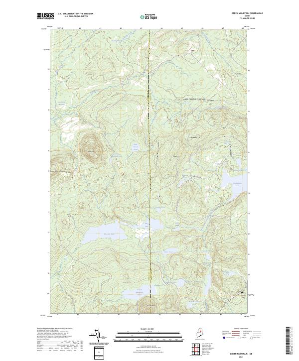 Green Mountain topographic map thumbnail