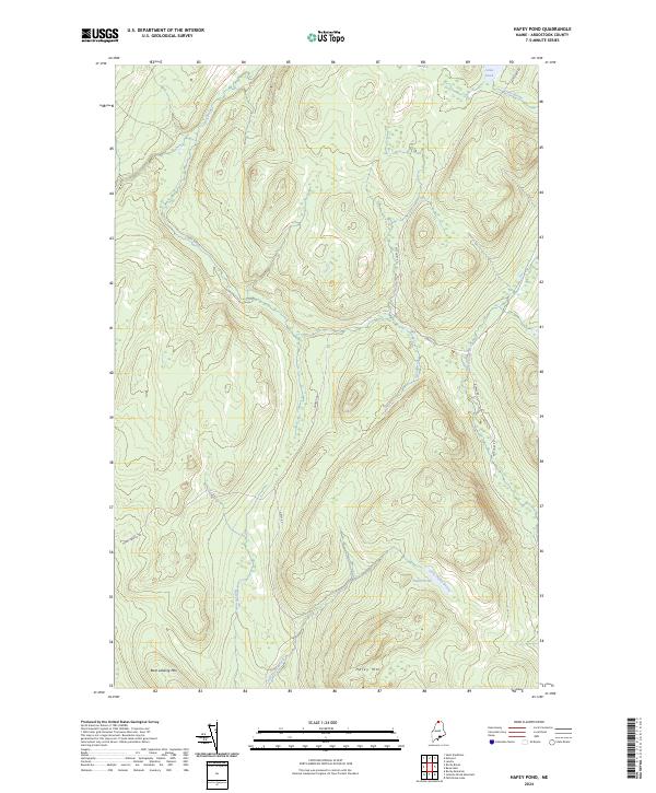 Hafey Pond topographic map thumbnail