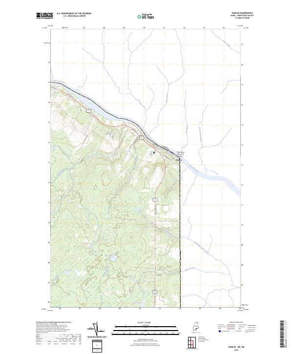 Hamlin topographic map thumbnail