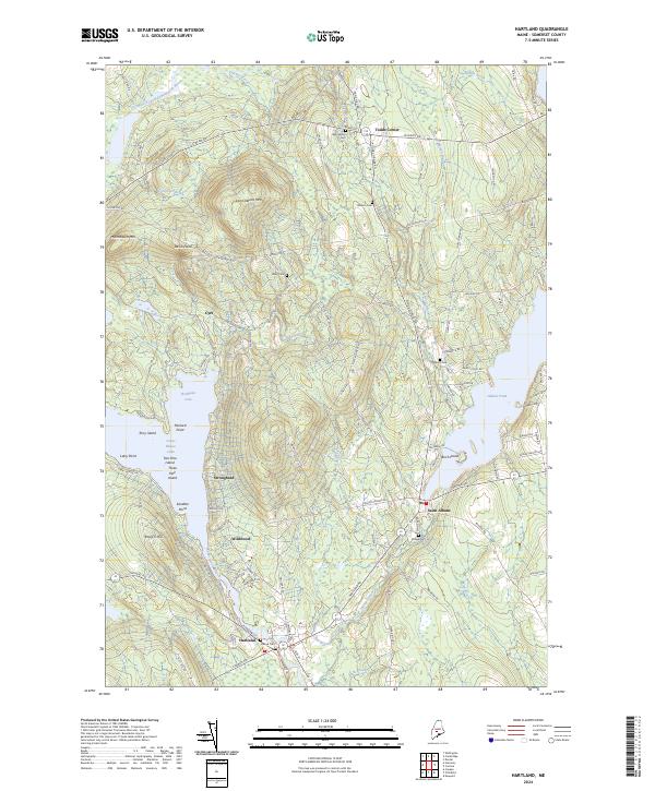 Hartland topographic map thumbnail