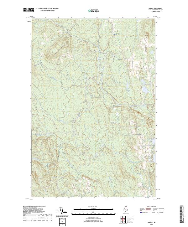 Harvey topographic map thumbnail