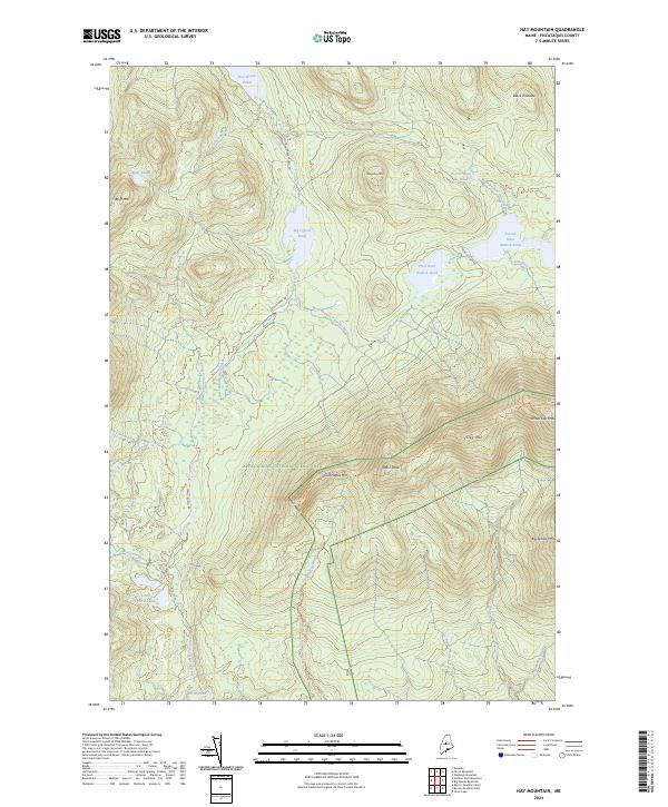 Hay Mountain topographic map thumbnail