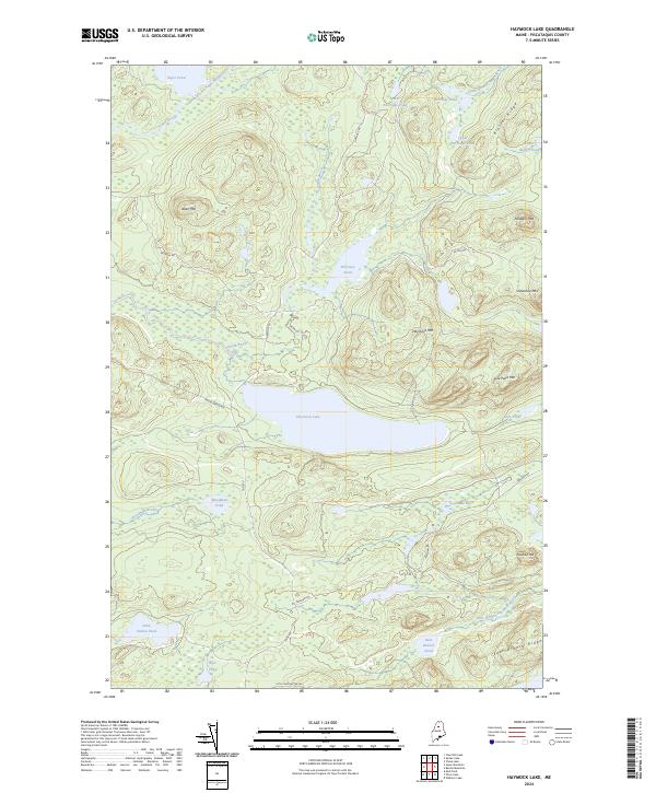Haymock Lake topographic map thumbnail