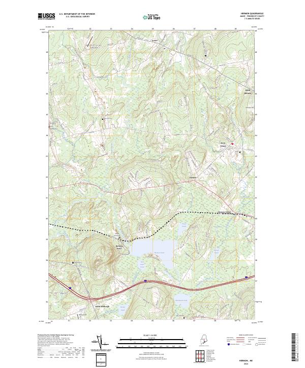 Hermon topographic map thumbnail