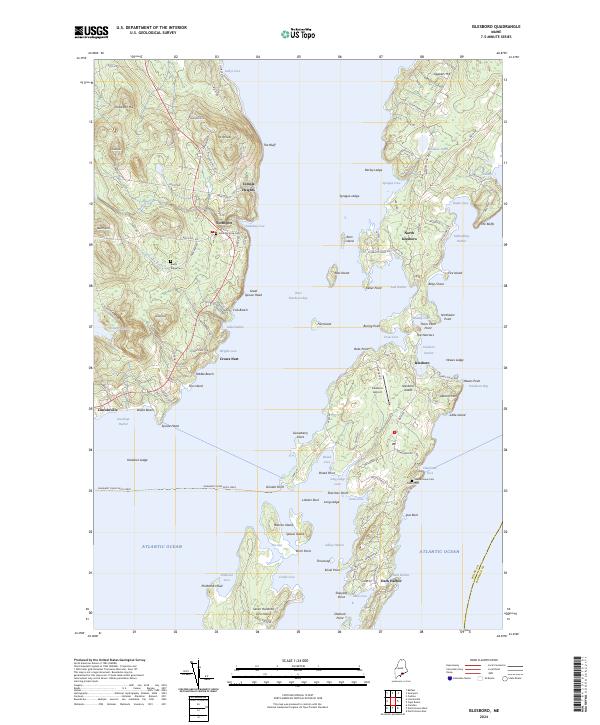 Islesboro topographic map thumbnail