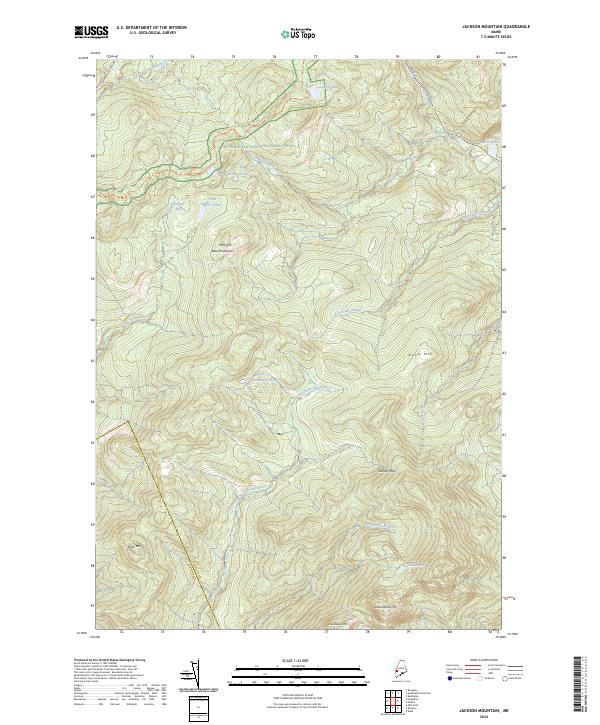 Jackson Mountain topographic map thumbnail