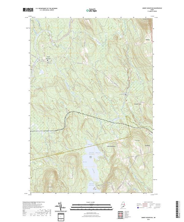 Jimmey Mountain topographic map thumbnail