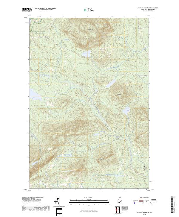 Jo-Mary Mountain topographic map thumbnail