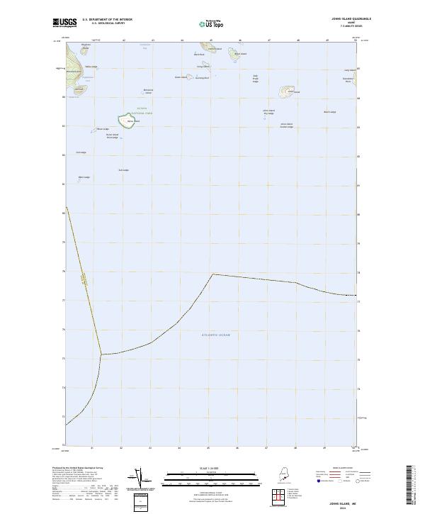 Johns Island topographic map thumbnail