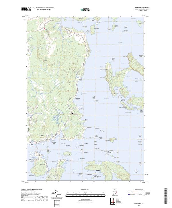 Jonesport topographic map thumbnail