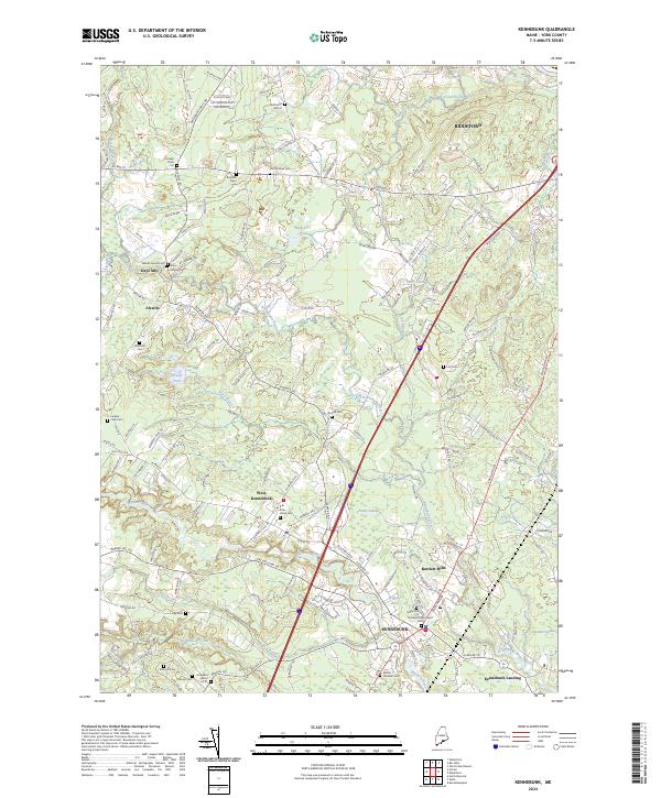 Kennebunk topographic map thumbnail