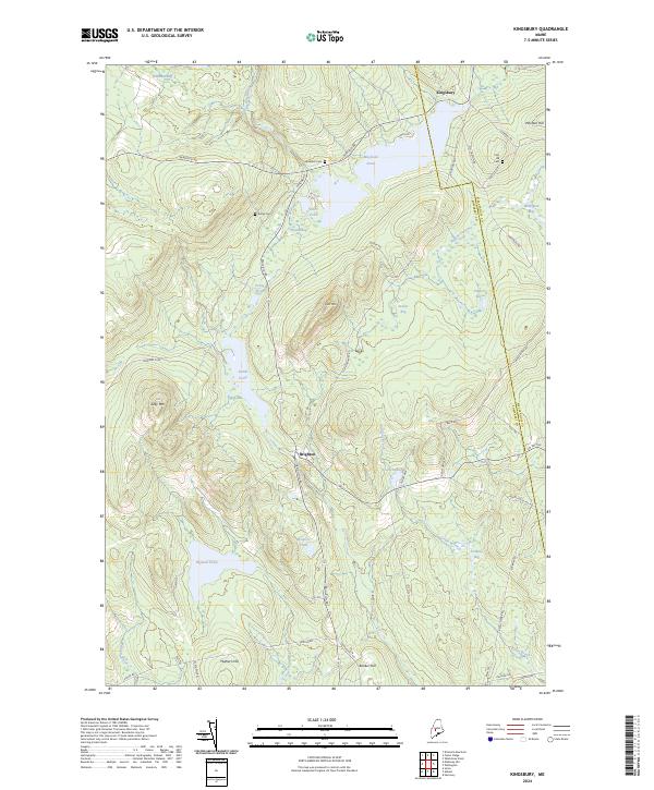 Kingsbury topographic map thumbnail