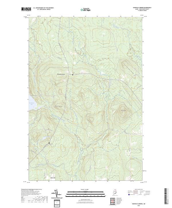 Knowles Corner topographic map thumbnail