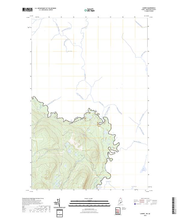 Landry topographic map thumbnail