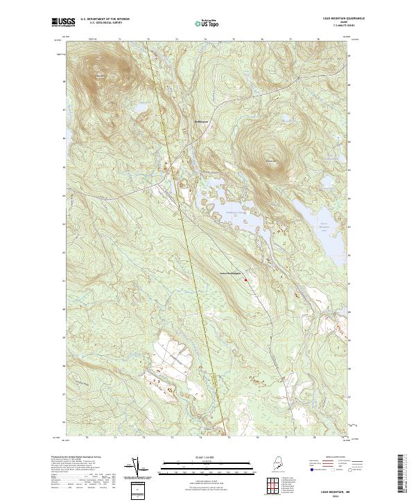 Lead Mountain topographic map thumbnail