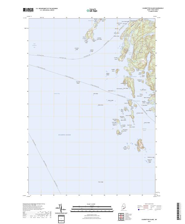 Leadbetter Island topographic map thumbnail