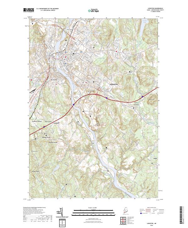 Lewiston topographic map thumbnail