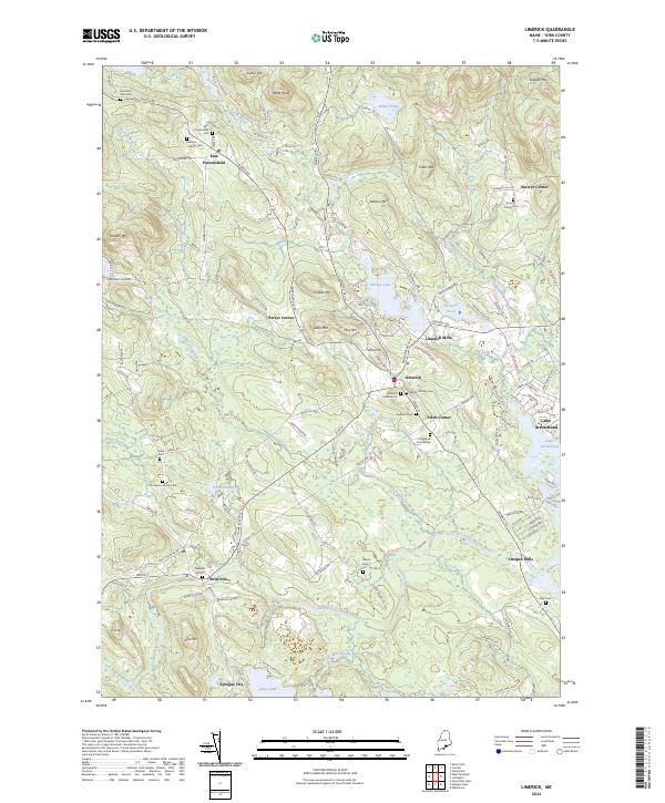 Limerick topographic map thumbnail