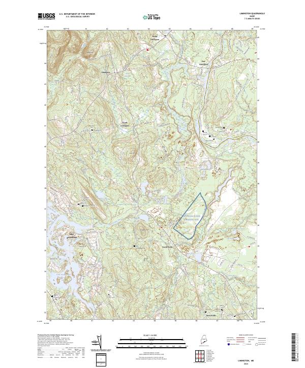 Limington topographic map thumbnail