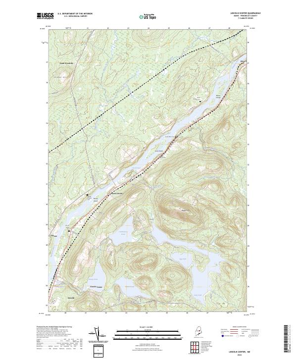 Lincoln Center topographic map thumbnail