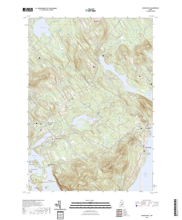 Lincolnville topographic map thumbnail