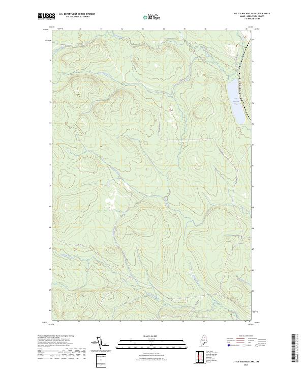 Little Machias Lake topographic map thumbnail