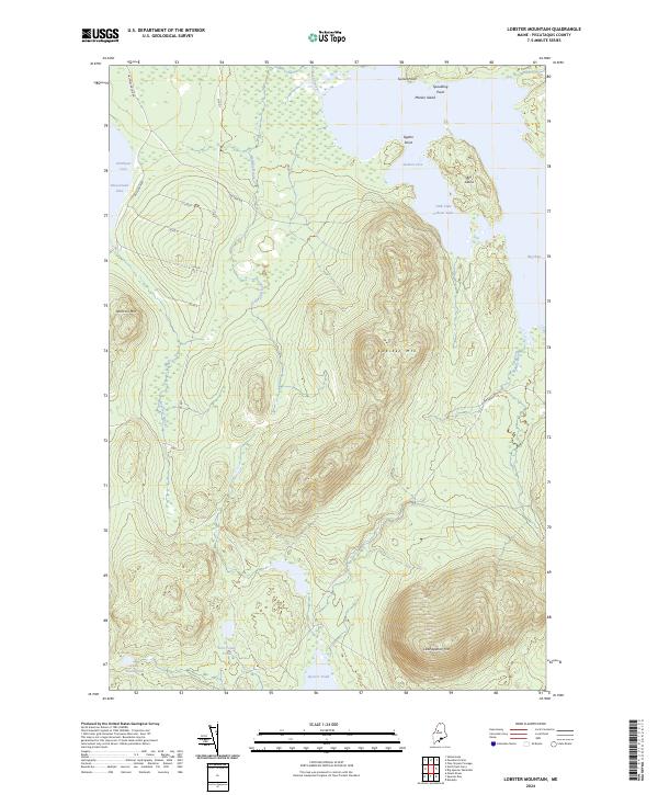 Lobster Mountain topographic map thumbnail