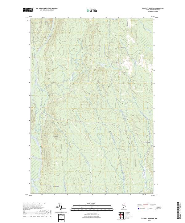 Lookout Mountain topographic map thumbnail