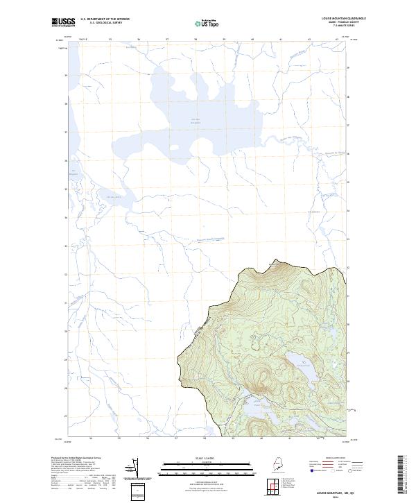 Louise Mountain topographic map thumbnail