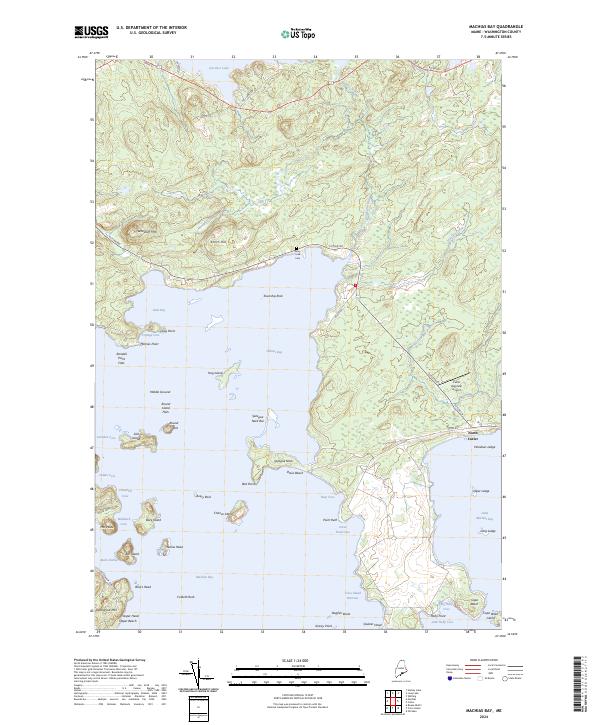 Machias Bay topographic map thumbnail