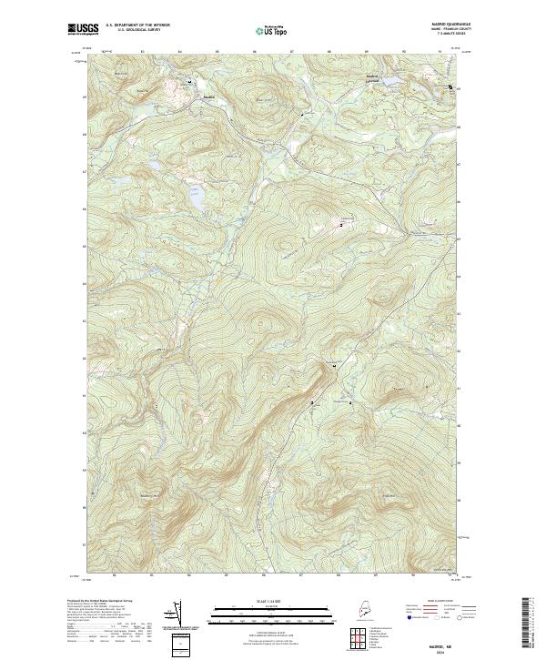 Madrid topographic map thumbnail