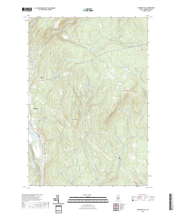 Mahoney Hill topographic map thumbnail