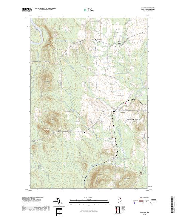 Mapleton 2024 topographic map thumbnail