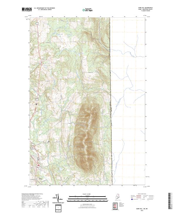 Mars Hill topographic map thumbnail