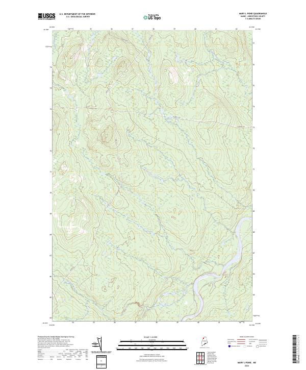 Mary L Pond topographic map thumbnail