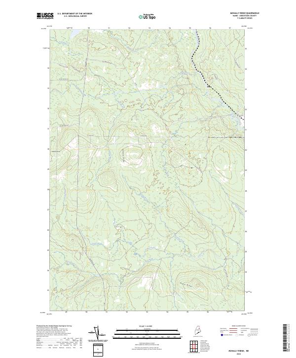 McNally Ridge topographic map thumbnail