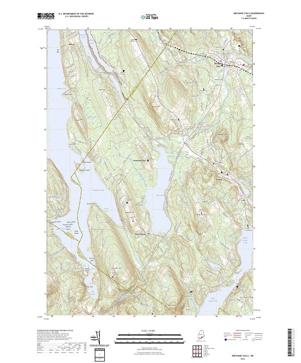 Mechanic Falls topographic map thumbnail