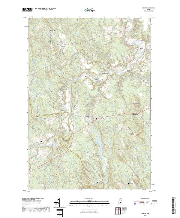 Mercer topographic map thumbnail