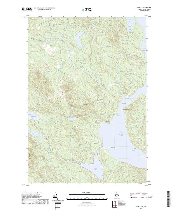 Middle Dam topographic map thumbnail