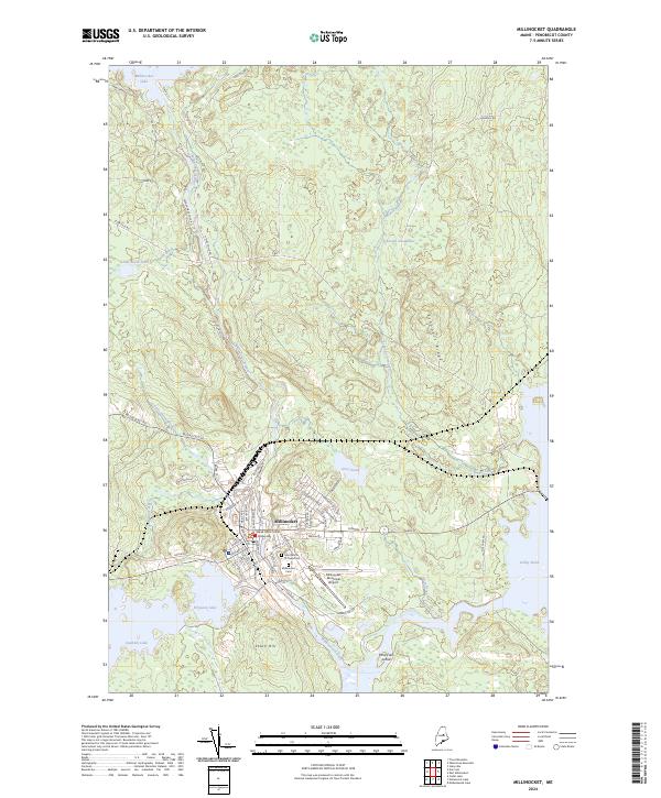 Millinocket topographic map thumbnail