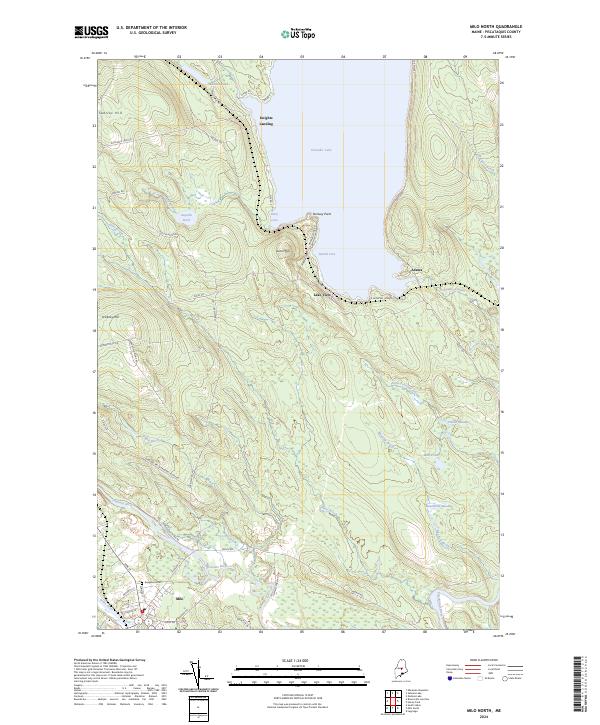 Milo North topographic map thumbnail