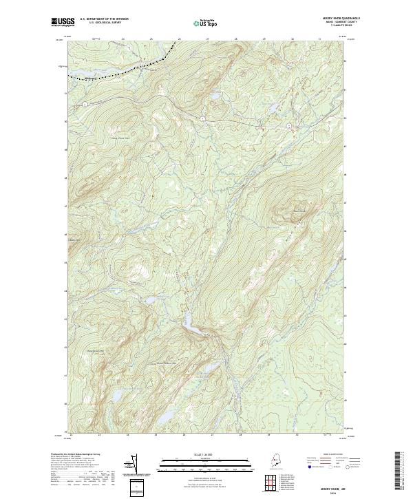 Misery Knob topographic map thumbnail