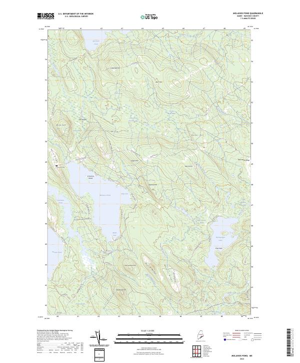 Molasses Pond topographic map thumbnail