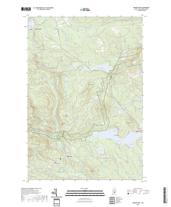 Monson West topographic map thumbnail